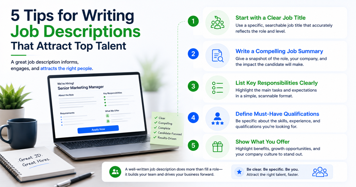 5 Tips for Writing Job Descriptions That Attract Top Talent