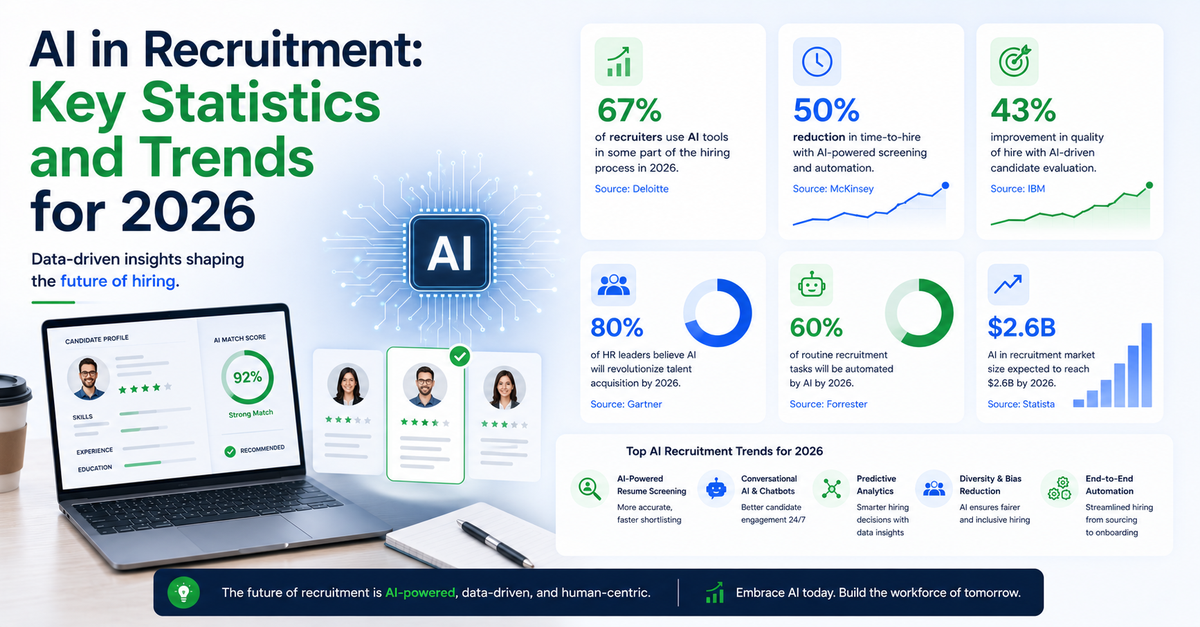 AI in Recruitment: Key Statistics and Trends for 2026