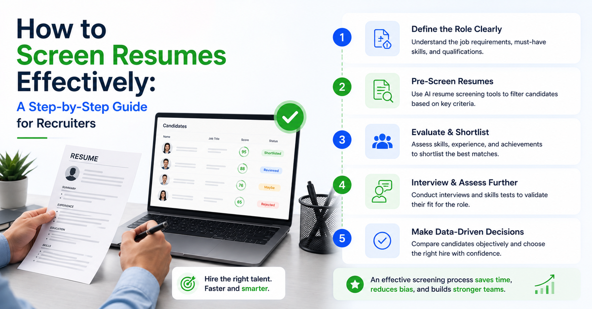 How to Screen Resumes Effectively: A Step-by-Step Guide for Recruiters